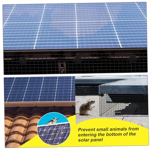 Kit de panel solar a prueba de pájaros con clips de valla y malla para protección 6