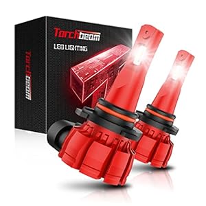 Torchbeam H10/9145/9140 LED Fog Light Bulbs, 6000K Xenon White 6000 Lumens 370% Super Brighter Fog Lights DRL Replacement Lights for Cars, Plug and Play, Pack of 2