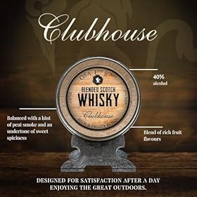OSA Fine Spirits Clubhouse Blended Scotch Whisky, Barrel Edition | 40% ABV | 70cl | Rich Sweet, Spicy Flavours | Award-Winning Blended Scotch Whisky | Enjoy Neat or in Drinks | Barrel Whisky Gift – OSA Fine Spirits