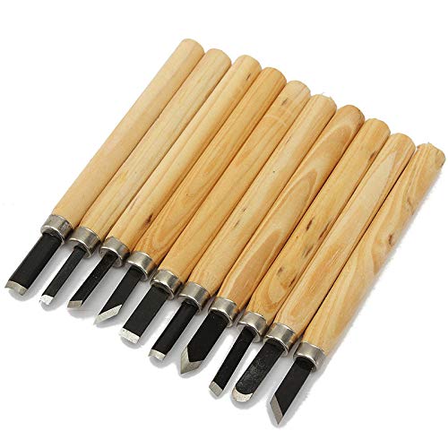 Formones Para Madera Gubias Para Tallar Madera Herramienta 10 Unids Manual De Madera Talla Mano Chisel Herramienta Juego Chisel Set Hijo Acero De Carbono Carpinteros Cincel De Madera Con Mango De Made
