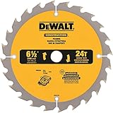 DEWALT Circular Saw Blade, 6 1/2 Inch, 24 Tooth, Framing (DW9154)