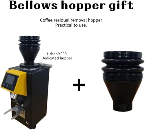 Miniatura 7 de Urbanic Molinillo de café eléctrico 090 (110  220 V), rebaba recta de titanio de 2.36 pulgadas (Yello), (fabricado en Corea), 4.921 x 4.921 x 1.535