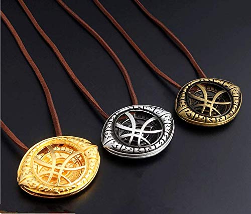 Duoshida 3 Piece Dr Strange Necklace Eye Of Agamotto Costume Prop Infitinity Stone Pendant #TOP1