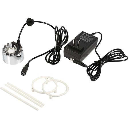 Amazon Co Jp Ledミストメーカー Led超音波ミストメーカー 霧発生器 12個 カラフル 水槽 築山 池など用 雰囲気作り 加湿空気 110v ホーム キッチン
