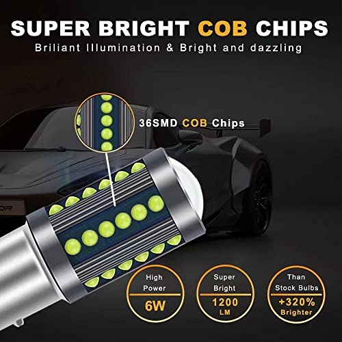 Image of Back Light,BA15s 1156 Single Point Reverse,DRL Tail Light LED Each Bulb 15 watts, Operating Voltage 12-24 volt All Car Pack of 2, White Color