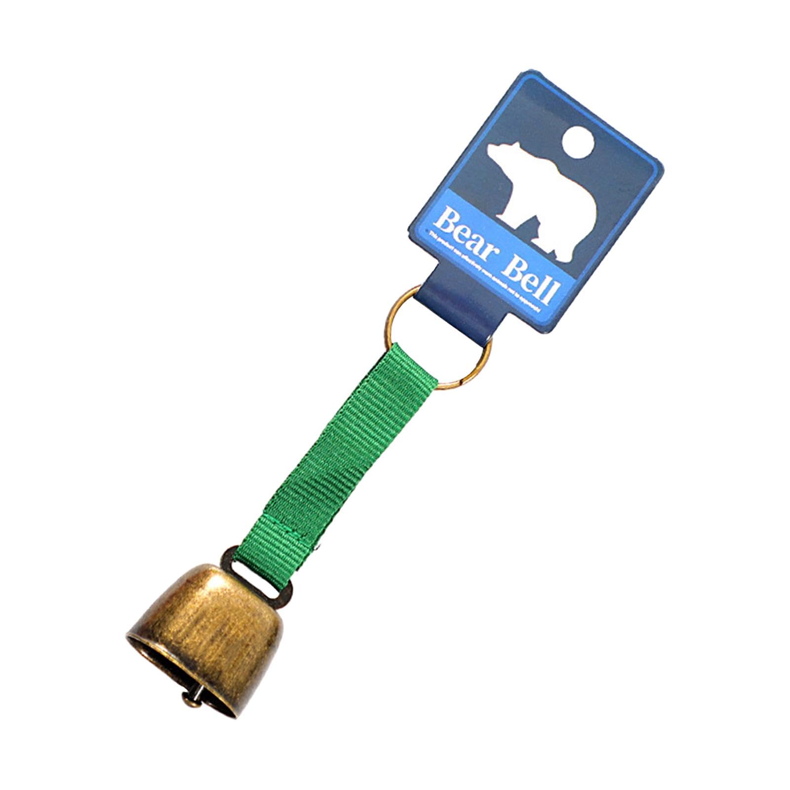 CALANDIS™ Bear Bell with Keyring Hanging Cow Bell for Mountain Climbing Outdoor Travel Green Strap Bronze | Safety Whistles | Emergency Gear | Camping Hiking | Outdoor Sports-image-13
