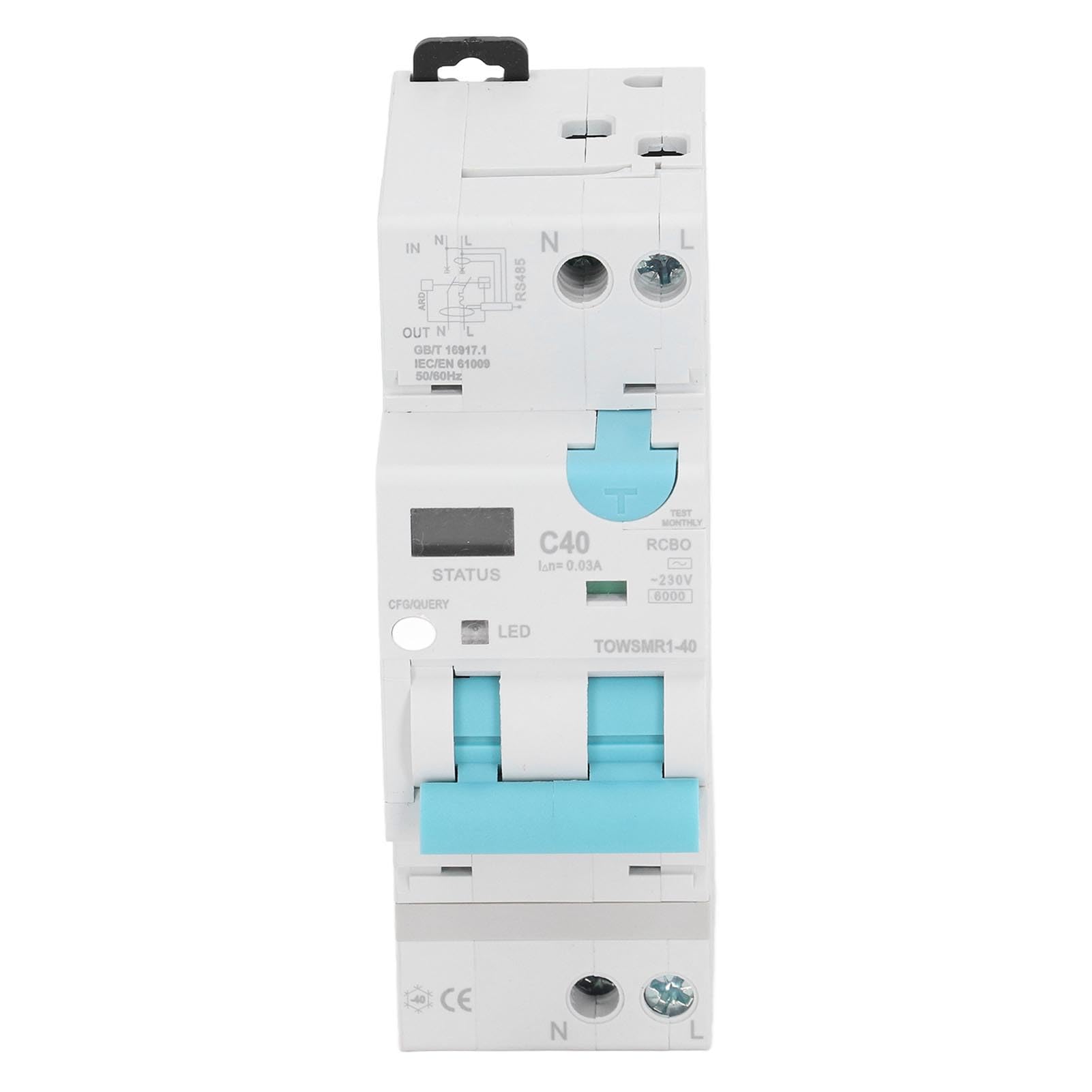 Interruttore di trasmissione Smart Intertorario WiFi Indicatore LED Interigionatore Intelligent Circuit 145-295V