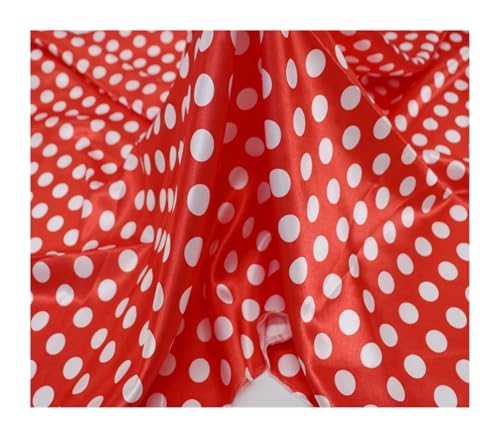 Tissu à pois charmeuse anti-plis pour projets de couture faciles - 6