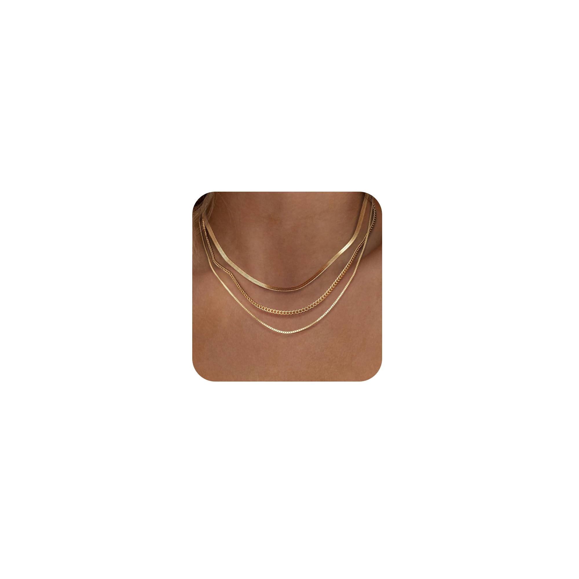 Freekiss Layered Necklace Set for Women Stackable