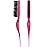 Frienda 2 Pieces Teasing Hair Brush Boar Bristle Brush Comb for Women Salon Boar Nylon Bristle Beauty Styling Slick Back Backcombing Tool(Fuchsia)