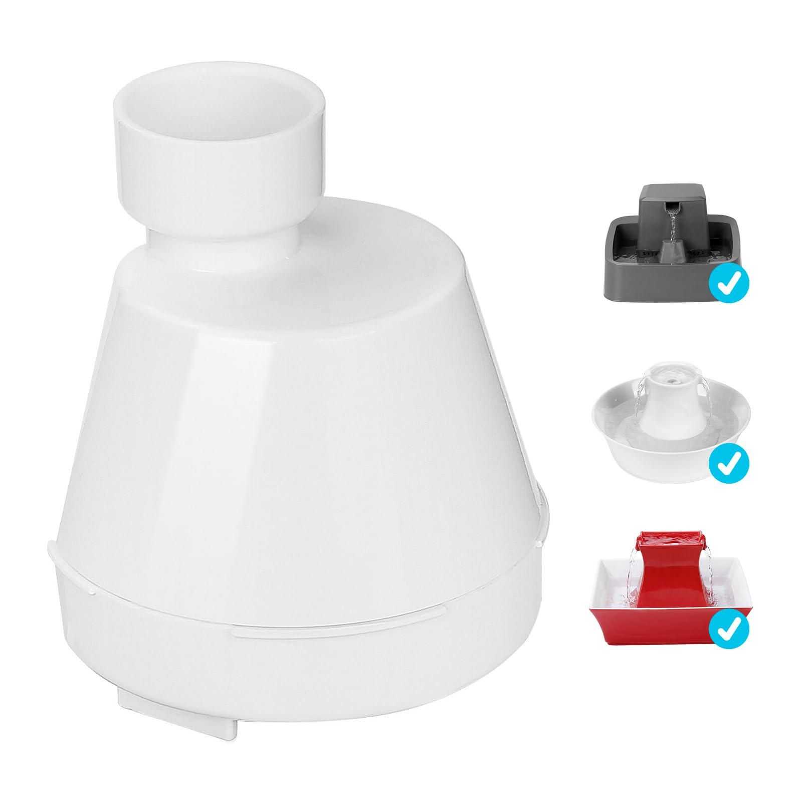 Sanklev White Filter Housing Replacement Compatible With Petsafe Drinkwell Seascape, Pagoda, 2 Gallon, 1 Gallon, 1/2 Gallon, Avalon, Sedona, Butterfly Creekside & Seaside Pet Fountains