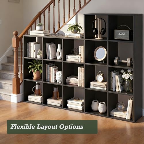 9-Cube-Storage-Organizer-Reversible-Bookcase-Shelf-Open-Cube-Bookshelf-Large-Modern-Storage-for-Living-Room-Bedroom-Office-Black
