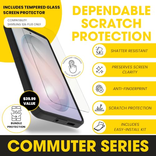 OtterBox Galaxy S26+ Commuter Series Case & Screen Protector, Black by OtterBox - Used condition - Image 5