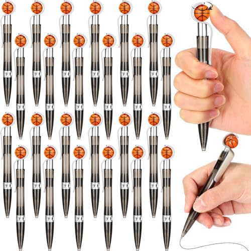 Stylos à bille basket-ball Zhanmai en lot de 24 pièces avec encre noire pour l'école