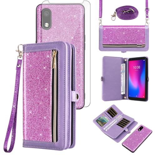 Coque antichoc pour ZTE Blade A3 Joy, résout le manque de place avec son portefeuille zippé