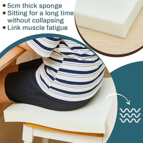 Image of Frienda 6 Pack 2 inch X 16 inch X 16 inch Upholstery High Density Foam Cushion White Replacement Cushion or Commercial Use Stuffing Craft Foam Couch Chair Padding DIY Projects