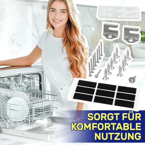 Montagesatz für Befestigung Tür an Frontblende des Geschirrspüler Vollintegrierbar mit dem Originalcode 10009603 00626592 626592 für Bosch für Siemens - MADE IN GERMANY - MONTERAL