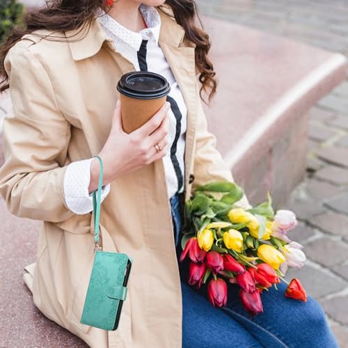Étui fleur pour Google Pixel 5 avec clapet magnétique haut de gamme - 7