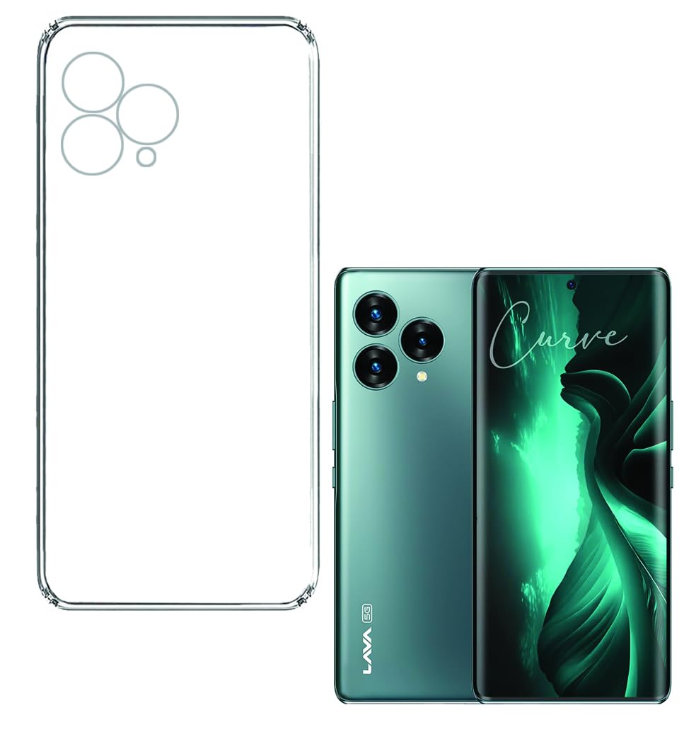 Inktree Lava Blaze Curve 5G Back Cover | Slim Soft Back Case for Lava Blaze Curve 5G (Transparent) (B0D8H3SG84) Amazon Price History, Amazon Price Tracker