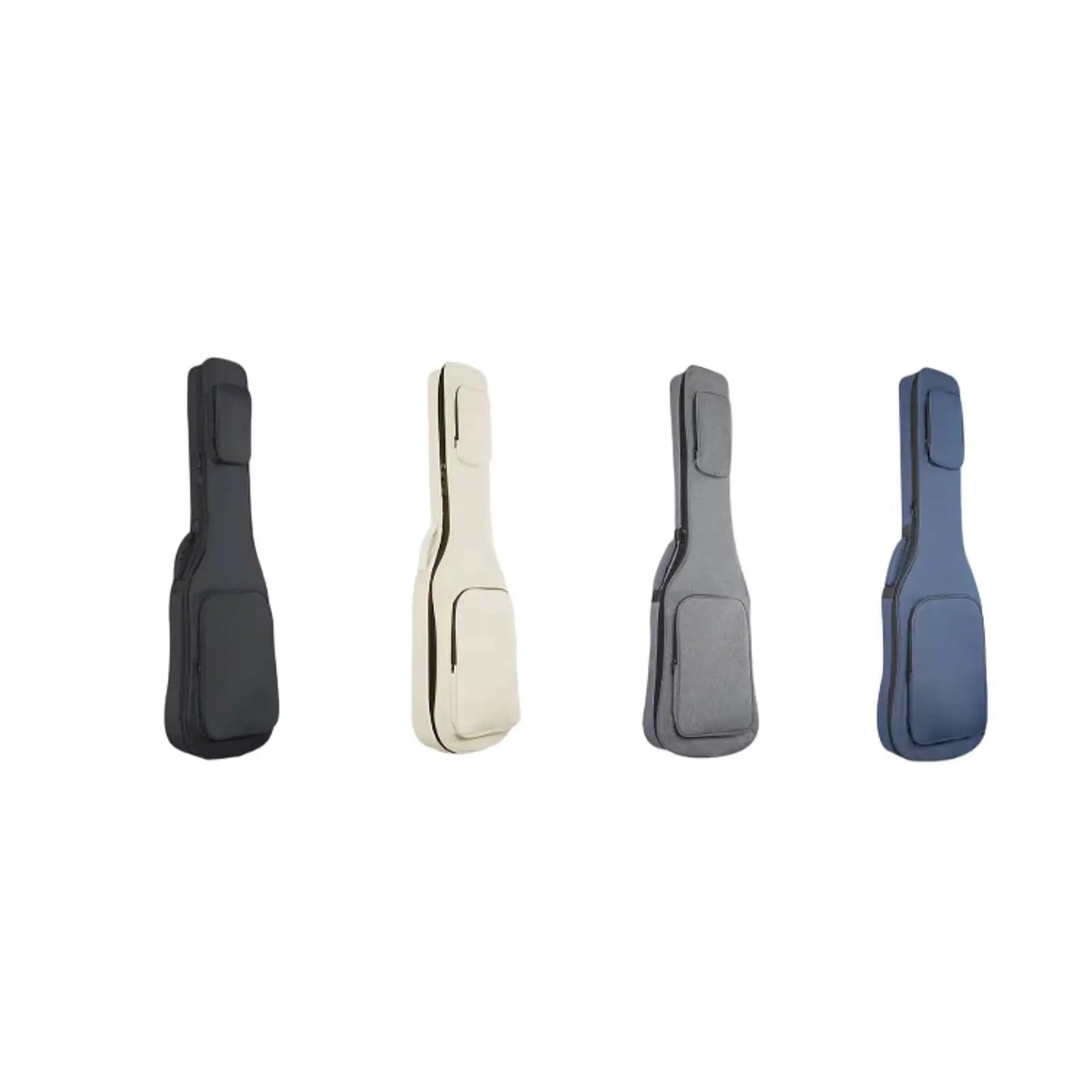 Funda para Guitarra Bolsa for bajo eléctrico, Ligera, Impermeable, a Prueba de Golpes, con Acolchado Grueso y Doble(Grey)