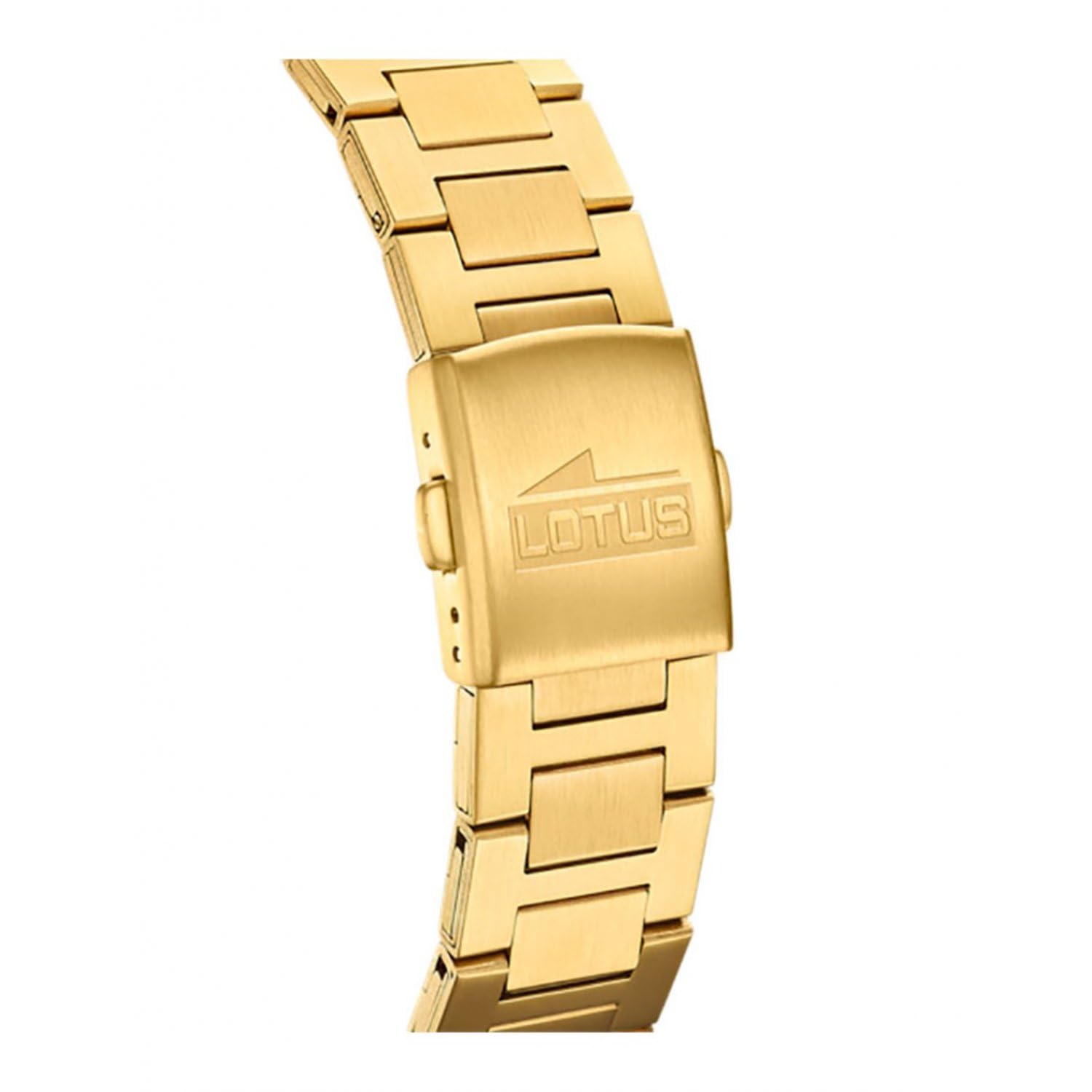 LOTUS Reloj Hombre Analógico de Acero Inoxidable 316l Dorado