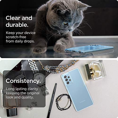 Image of Spigen Liquid Crystal | Samsung Galaxy A32 Case [Transparent] [Flexible] Galaxy A32 Back Cover | TPU - Crystal Clear