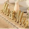 Mr mrs wooden letters for wedding table golden large mr and mrs sweetheart table decoration mister and miss wood sign mr and ms wedding present mrmrs golden  urban country home decor