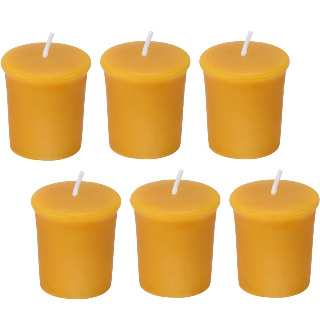 Bougies votives en cire d'abeille pure pour une ambiance raffinée de 12h