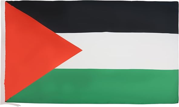 Palestine Flag 2 x 3 for a pole - Palestinian flags 90 x 60 cm - Banner 2x3 ft with hole light polyester - AZ FLAG