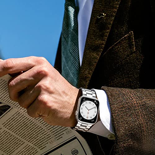 Netolo Metal Straps Compatible with Apple Watch Strap Series 11 10 46mm, Series 9 8 7 45mm - Image 3