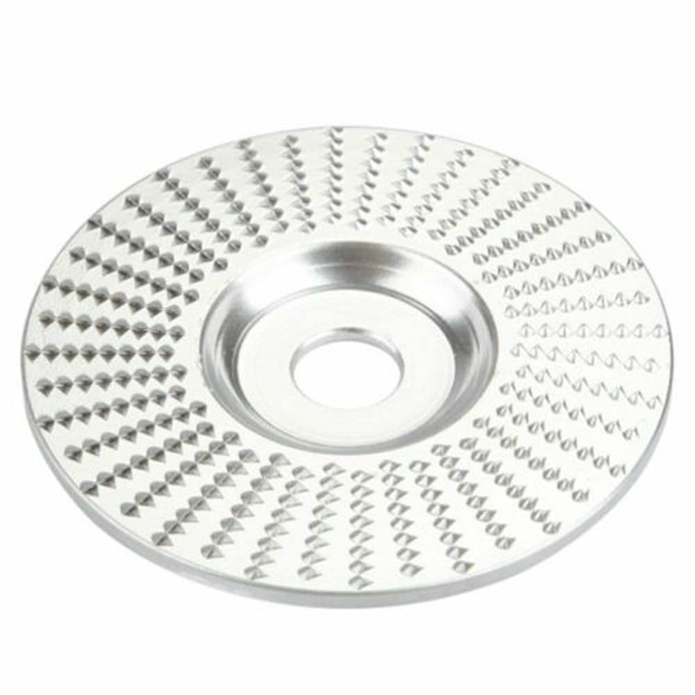 Rueda de Pulido, Amoladora Angular de 16 Mm de Diámetro, Disco para Tallar Madera, Muela Abrasiva, Disco Giratorio, Herramienta de Modelado de Lijado para Amoladoras Angulares (Plata)