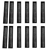 12 Pcs Sticker Temperature Thermometer Stick On Strips Digital,Fish Tank Thermometer Sticker,Thermometer Sticker for Fish Tank for Brewing Wine Beer Fish Tank Supplies,Aquarium Thermometer Strips