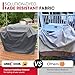 Unicook BBQ Cover, Heavy Duty Waterproof Outdoor Barbecue Gas Grill Cover, Resistant Oxford Fabric, Compatible for Weber Char-Broil Outback Barbecues and More, 140 x 58 x 107 cm/55 inch Length, Grey