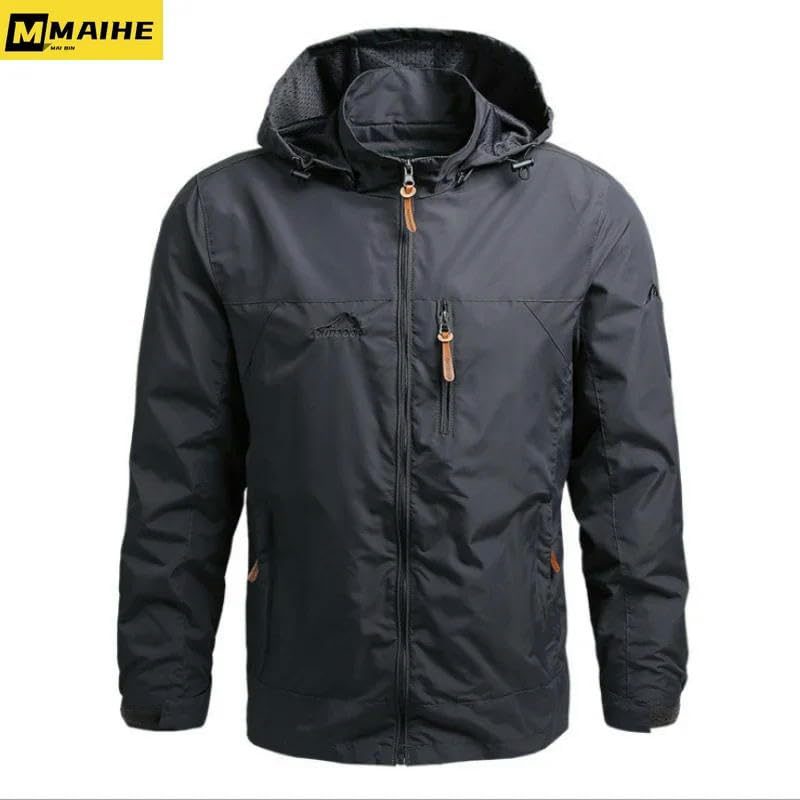 Veste d'automne décontractée pour homme veste légère mi-saison poche