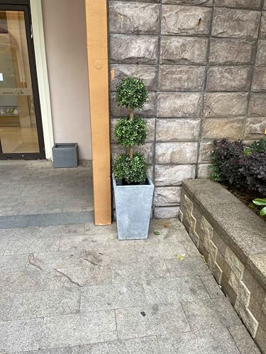 ALL SEASON GREEN 3ft Artificial Outdoor Boxwood Topiary Trees, UV Resistant, Indoor and Outdoor Fake Trees Patio Display Plants - Image 5