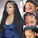 Jessica Hair 13x6 Lace Front Wigs Human Hair Wigs For Black Women Curly Brazilian Virgin Hair Glueless with Baby Hair(18 inch with 150% density)