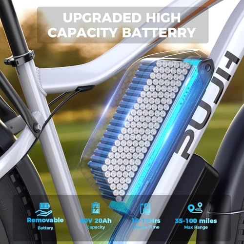 Image of 6000W Electric Bike for Adult, 60V 20Ah Dual Motor Ebikes, Max 50MPH Up to 100 Miles Range, 26 inch Fat Tire Electric Bicycles for Men Women