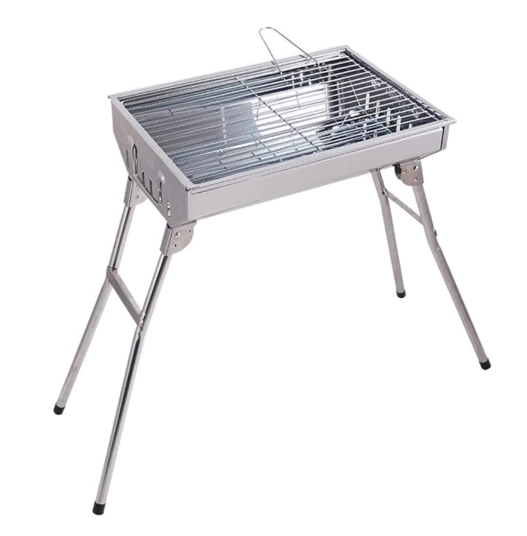 Grill Węglowy Grill Ze Stali Nierdzewnej Na Zewnątrz Piec Do Grilla Węgiel Drzewny Outdoor Camping BBQ Przenośny