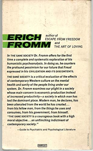 Sane Society 0449300285 Book Cover