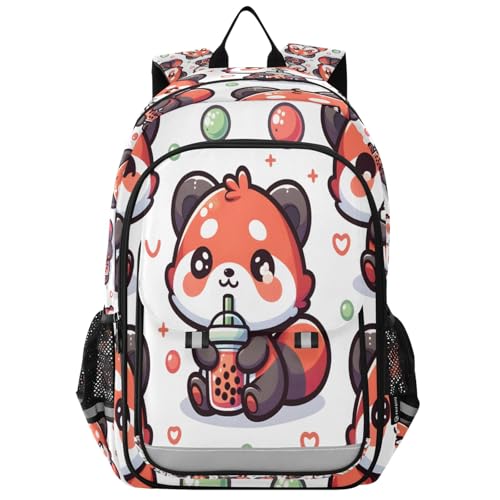 Sac à dos panda AA rouge ergonomique et léger pour l'école