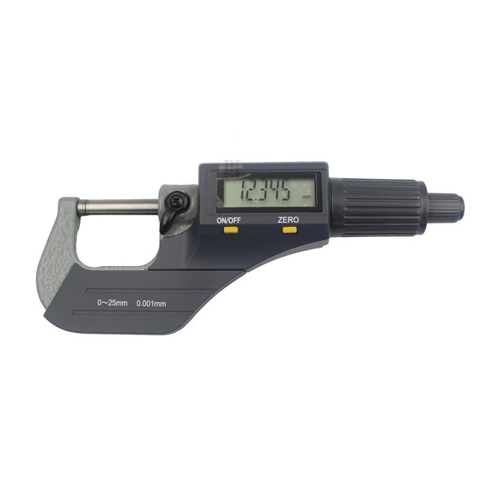 Calibrador Micrómetro Exterior Herramienta de Medición de Espesor Pantalla Digital Disponible 0-25mm/25-50mm Ajuste Rápido Herramientas de maquinista(78935-inCase0-25mm)