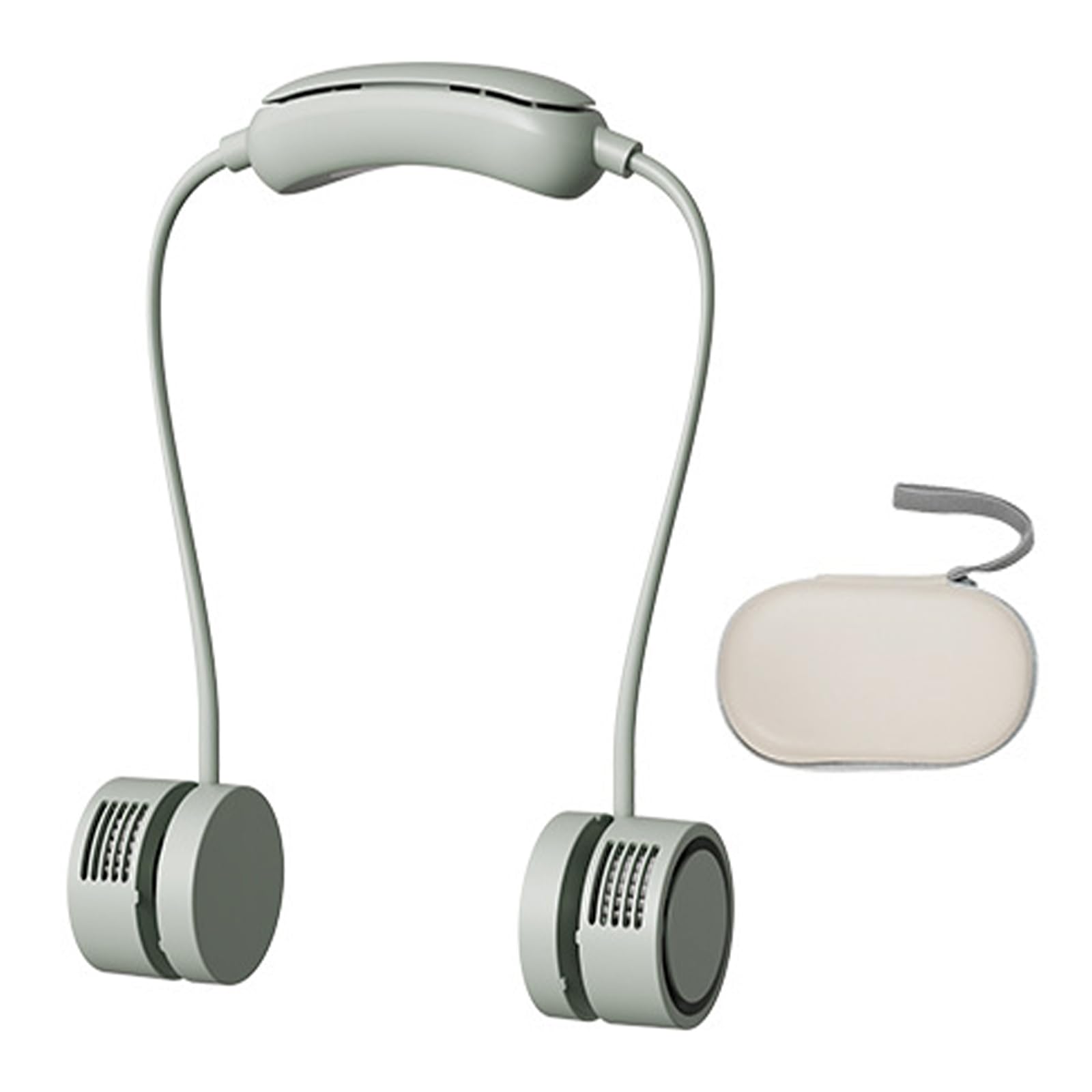 NMFLAB Wearable Neck Fan with Cooling Collar Feature and Compact Design for Heat Relief Foldable Neck Fan