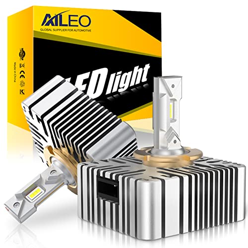 AILEO D5S Led Headlight Bulbs,6500K White 20000LM Super Bright 110W, Canbus Error Free Plug and Play to Original D5S Xenon Ballast,Upgraded D5S LED Bulbs,2PCS