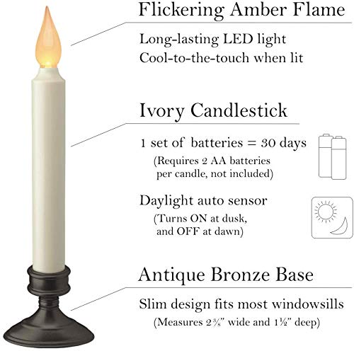 Xodus Innovations FPC1205A Battery Operated 9 Inch Flameless Window Candle thumb #3