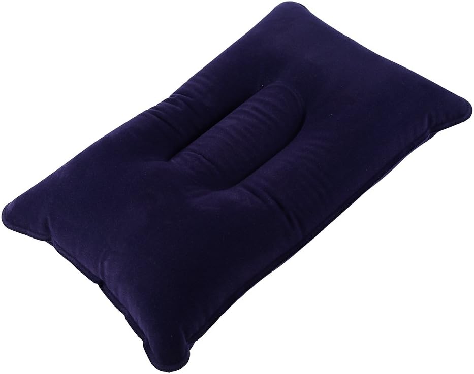 Camping Pillow, Folding Inflatable Pillow Back Lumbar Support Pillow for Outdoor Airplanes Road Trips Mountain Camping Camping Mat, Bed