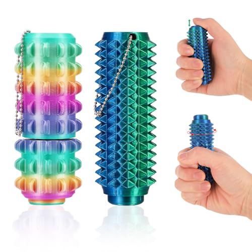 Guiqulai 2pcs Little Ouchies Fidget Toy Spike Roller Toys Spiky Toys Stress Relief Novelty Gifts for Adults Friends