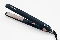 Prancha Alisadora Profissional para Cabelos Bivolt Temperatura Máxima 220 Graus 32W Cabo de 1.8M Chapinha Térmica (Preto)