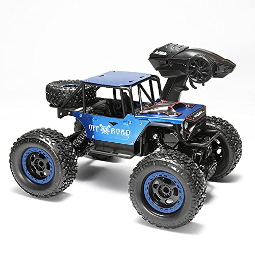 QAQQVQ RC 1:18 Alloy Off-Road Remote Control Car 2.4G Die-Casting Body Remote Control Truck Simulation Climbing Mechanical Car Tires Detachable Boy Toy Car Children's Gift