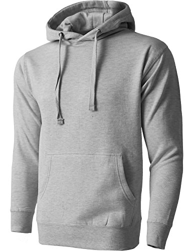 Hat and Beyond Mens Fleece Pullover Hoodie Heavyweight Sweatshirts 1HCA0009 (X-Large/1hca09_athleheath)