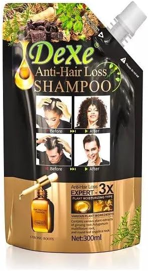 Dexe Organic Grow Hair Shampoo Anti Hair Loss Shampoo Natural Herbal Hair Growth Shampoo 300ml
